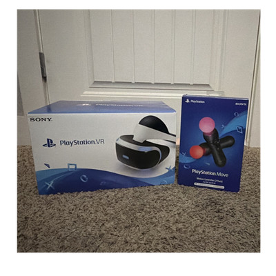 Unopened Sony PlayStation VR Headset PSVR with Move Controllers