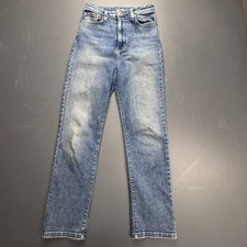 LTJ Siena Denim Jeans Women’s 24 Blue Straight Leg High Rise Made in USA Stretch