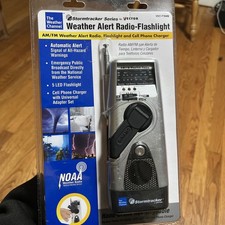 Stormtracker Vector Weather Alert Radio LED Flashlight Phone Charger Prepper NEW