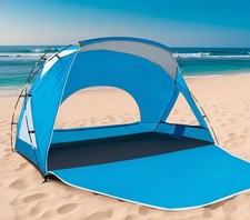 Beach Tent Portable Sun Shelter for3 Person with UPF 50+ UV Protection Easy Setu