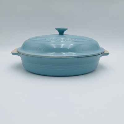 Le Creuset Casserole Classic 18-13 Oval Dish w/Lid Sky Blue | eBay