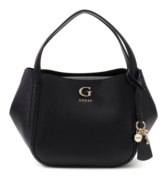 Guess Coleen Satchel S Handtasche UmhäNgetasche Tasche Black Schwarz Neu-image