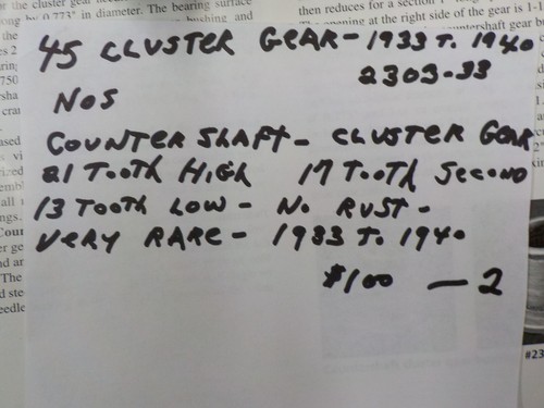 45 Cluster Gear, 1933 to 1940, 2303-33 - Foto 5 di 5