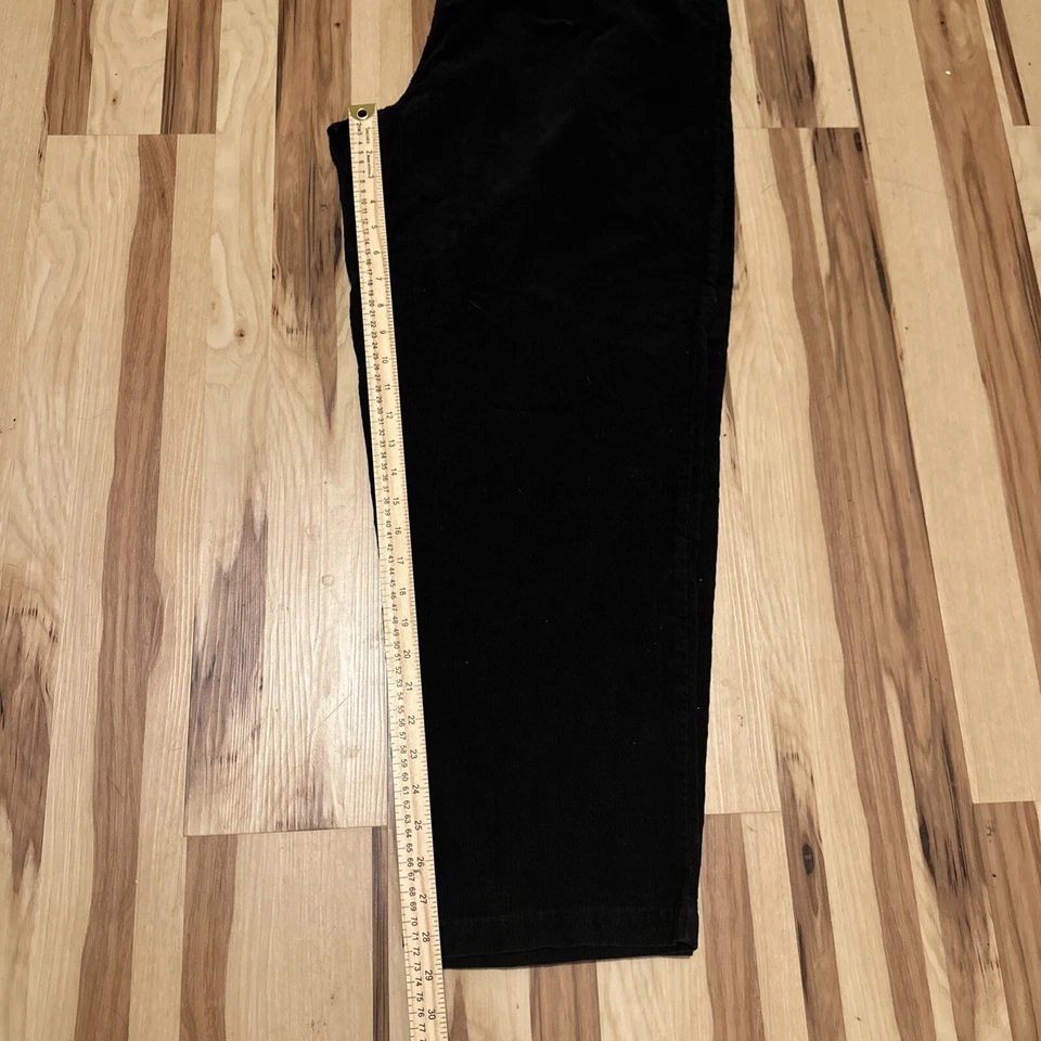 Pantalones Tyte Jeans Pana Negros Elásticos Cintura Cómodos Talla X Foto 4 de 4