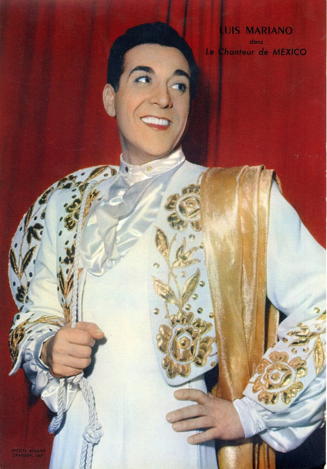 "Luis MARIANO (Le Chanteur de Mexico)" Photo originale ALBANE 1951 (16x23cm) - Photo 1/1
