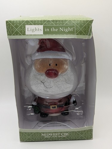 Midwest CBK Bobble Head Santa Night Light-Lights In The Night
