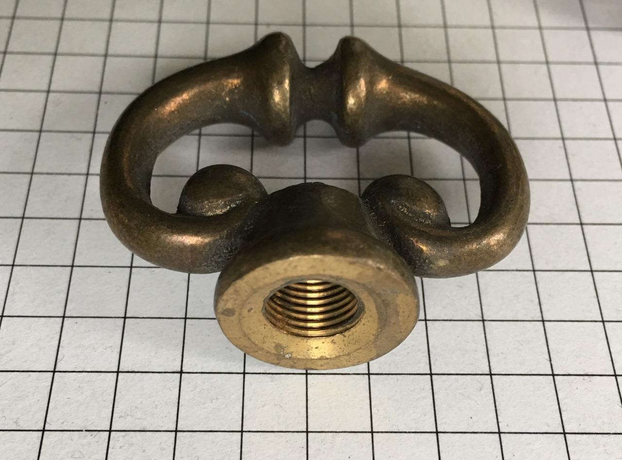 Solid Brass Chandelier Hook Loop Lamp Part 3/8 thread eBay