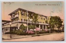 The Arlington Hotel Ocean Grove New Jersey Albertype View VTG Unused Postcard