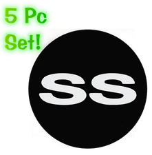 Old SS Style Wheel Center Cap 3.5" Overlay Decals Choose your Colors 5 in a SET