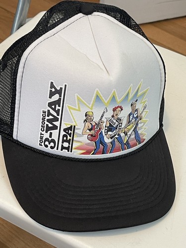 Fort George Brewing 3-Way IPA Roped Snap back Hat Cap Heavy Metal Guitar Shred