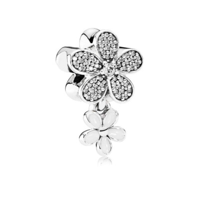 Pandora Women's Dazzling Daisy Duo Charm 792098CZ