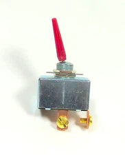 High Current 50 Amp 12V DC Red Toggle Switch SPST On-Off  Auto Marine