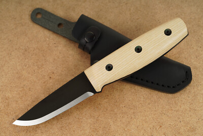 Morakniv Finn BlackBlade (S) Ash Wood BushCraft Survival Outdoormesser Full Tang