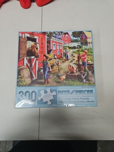 Bits and Pieces 300 pc large piece puzzle 43829 Morning Chores SEALED - Picture 1 of 2
