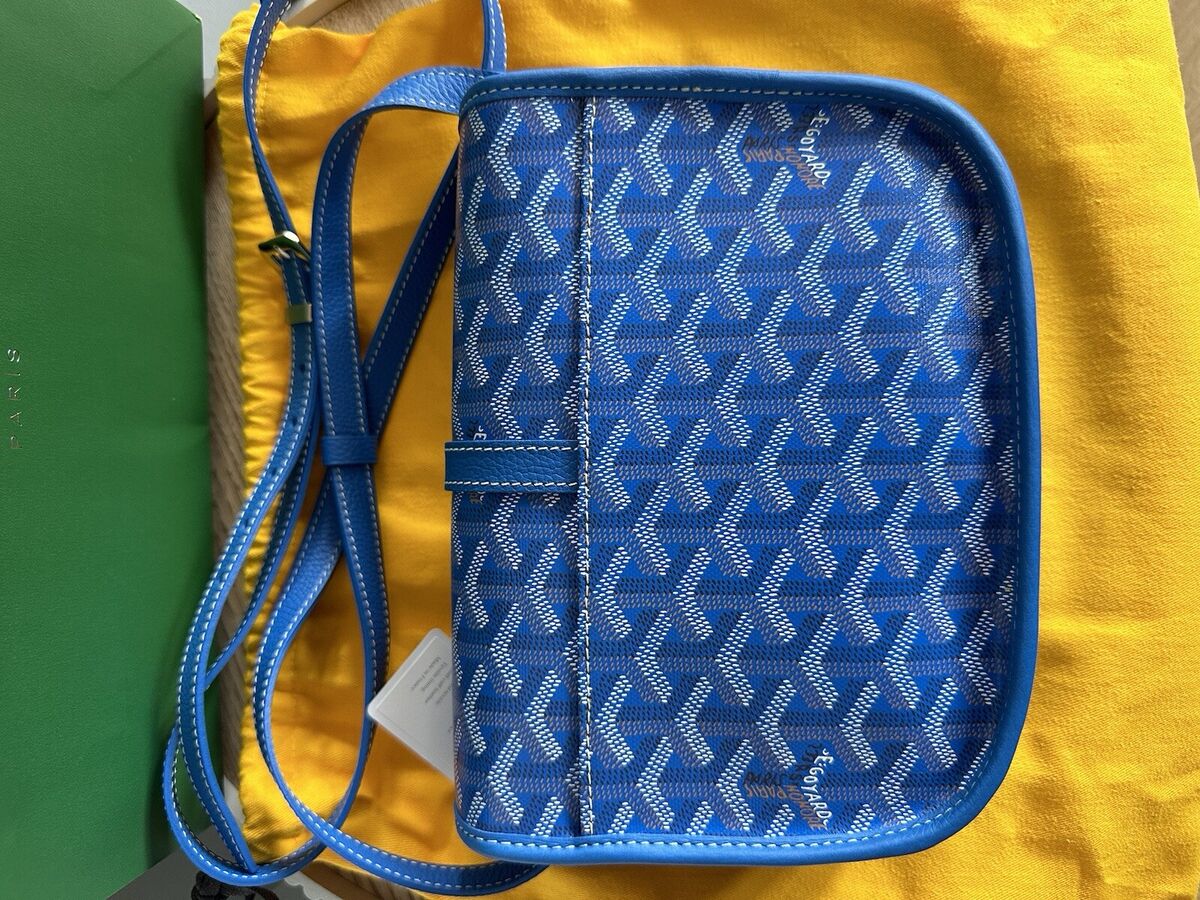 Goyard Goyardine Belvedere II Sky Blue PM Messenger Bag | eBay Goyard Goyardine Belvedere II Sky Blue PM Messenger Bag | eBay