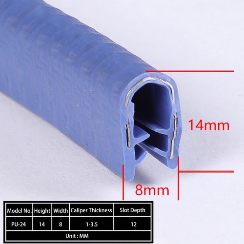 U-Shaped Rubber Sealing Strip Car Door Edge Guard Protector Edging Trim Seals - Picture 37 of 39