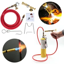 Mapp Gas MAP-Pro Turbo Mini Torch With Hose Solder Propane Welding Plumbing Kit