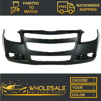 Fits: 2008-2012 Chevy Malibu Front Bumper COVER PAINTED