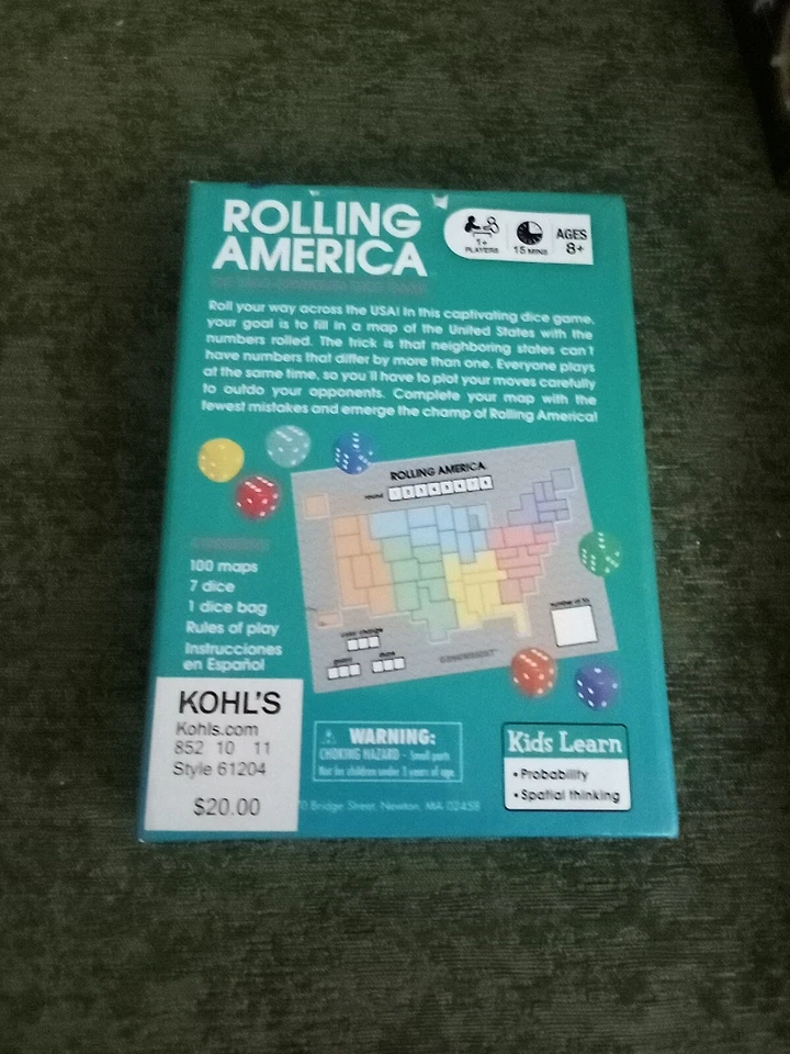 Gamewright Rolling America: The Star-Spangled Dice Game . Shipping. Complete.  - Image 2 of 2