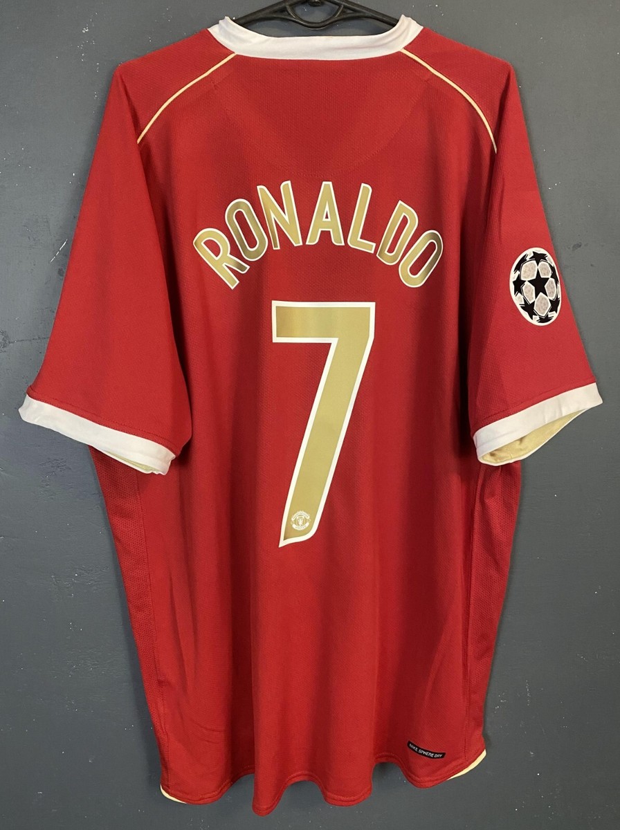 RONALDO 7 赤 シャツ 2006/2007 2006-07 Manchester United Home Shirt Ronaldo #7 - 6/10 - (XL)