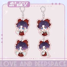 Pendant Love and Deepspace Keychain Creativity Acrylic Keyring Gift Widget Cute