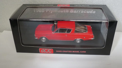 1/43 ACE 1965 PLYMOUTH BARRACUDA RED  LTD EDITION OF 150 AWESOME LOOKING MODEL