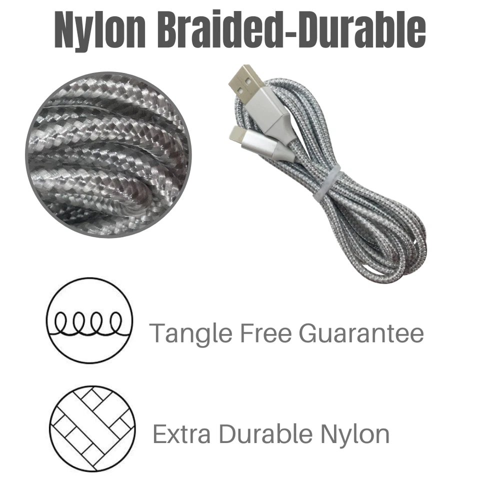 For iPhone 13 12 11 XS XR X 8 7 6 iPad Power Adapter Fast Charger Cable Cord 6FT - Image 4 of 4