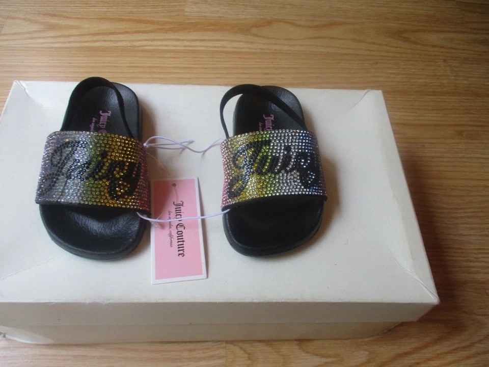 Sandalias sin cordones Juicy Couture bebé niña Lil Canyon Lake talla 5 M nuevas con etiquetas Foto 2 de 4