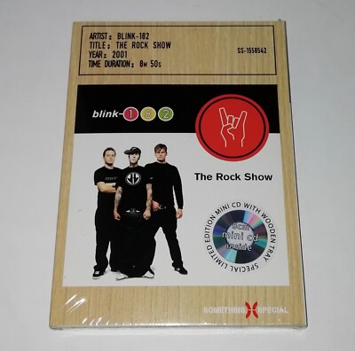 Blink-182 - The Rock Show (Single) (Wood Box, Mini-CD) SEALED! | eBay