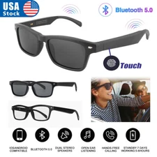 Bluetooth 5.0 Smart Glasses Wireless Music Headset Audio Speaker Hands Free Call