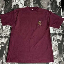 Vintage 1996 Official Looney Tunes Tasmanian Devil Warner Brothers Burgundy T Sh
