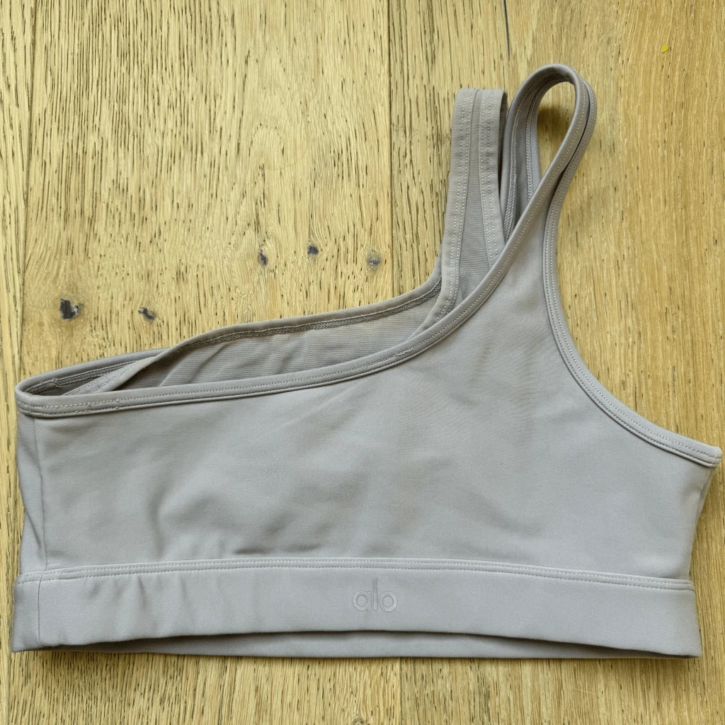 alo-yoga airlift excite one shoulder double strap tank-bra