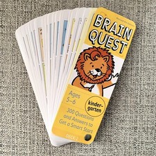 Brain Quest Kindergarten Cards Ages 5-6 300 Questions  Answers Deck 2 Only