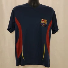 FCB Official Merchandise Barcelona Soccer V Neck Pullover Jersey Shirt Sz M