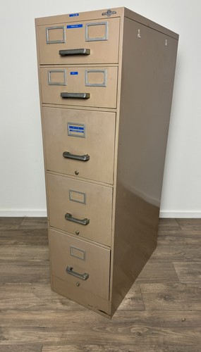 GLOBE-WERNICKE Five Drawer File Cabinet With Locking Drawers - LOCAL PICK UP