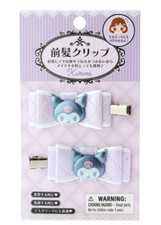 Sanrio KUROMI Bangs Clip  Quilt Ribbon Japan NEW Sanrio Characters