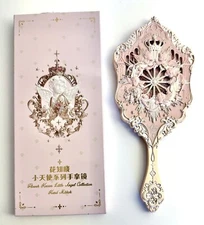 Flower Knows Little Angel Series Hand Holding Mirror, PINK - Exquisite, Romantic