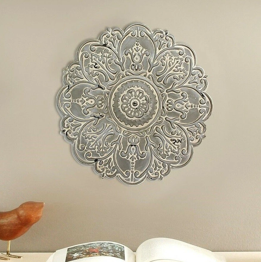 Share 146+ distressed white medallion wall decor super hot seven.edu.vn