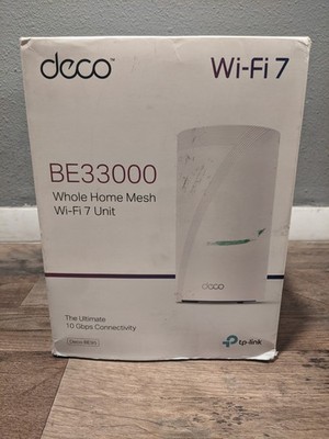 TP-Link Deco BE95 BE33000 Quad Band Mesh WiFi 7 10Gbps Ports MU-MIMO VPN 1 Pack