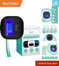 UV-C Toothbrush Cleaner Holder - Magnetic Wall Mounted for Ultimate Hygiene