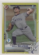 2021 Bowman Draft 1st Edition Yellow Foil 54/75 Brock Selvidge #BD-24 0cz