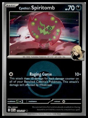 ME: Ascended Heroes Cynthia's Spiritomb #133/217 NM