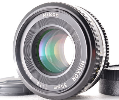 Near Mint Nikon Nikkor Ai-s AIS 50mm f/1.8 Pancake Prime Standard Lens JP #809