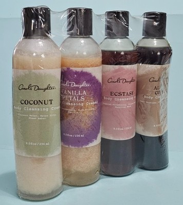 Carols Daughter  8oz Each  2-Body Cleansing Cream 2-Body Cleansing Gel NEW NOS