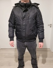 Warme Poolman Bomberjacke für Herren in schwarz, Gr. M *NEU*