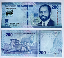 Banconota 200 metical UNC Mozambico Africa cartamoneta nuova serie 2024