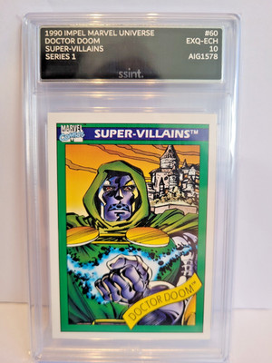 1990 Impel Marvel Universe Serie 1 Doctor Doom #60 Super-Villains SSINT.  10
