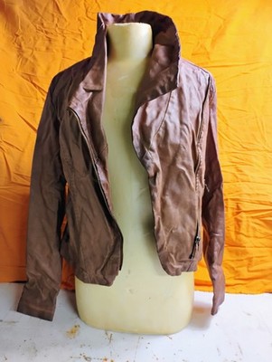 Bagatelle Woman's Brown Faux Leather Jacket Size Small Regular 