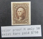 nystamps US Stamp # 69 Color Proof Mint Only 50 Exist Rare $750     Y15x3898