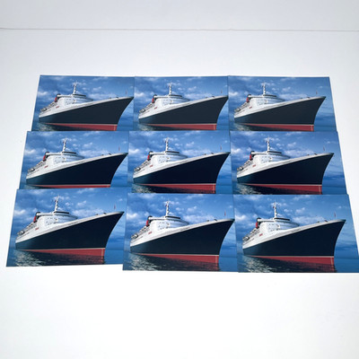 Cunard QE Queen Elizabeth 2 x8 Postcards Unused Memorabilia Cunard Ship